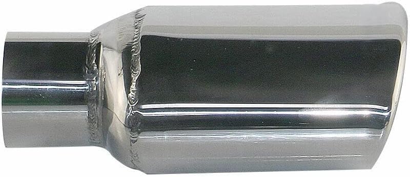 Miniatura 4 de 1 unid 2.5 pulgadas tubo de escape punta AMG estilo oval puntas de escape acero inoxidable para Mercedes Benz 4.7 "salida 7.3" longitud total