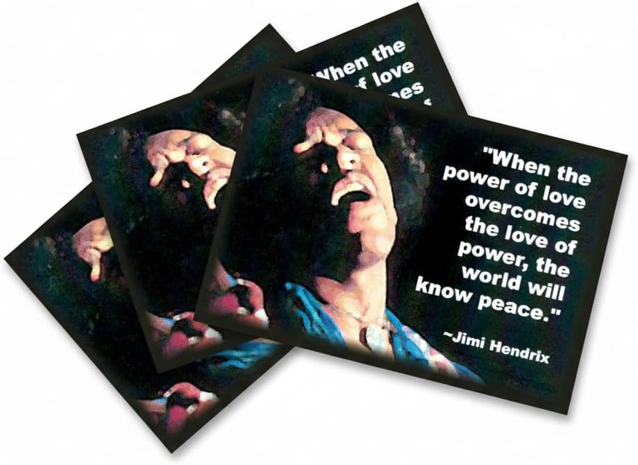 When The Power of Love Overcomes The Love of Power The World Will Know Peace Refrigerator Magnet - [3" x 2"] (1) image 3