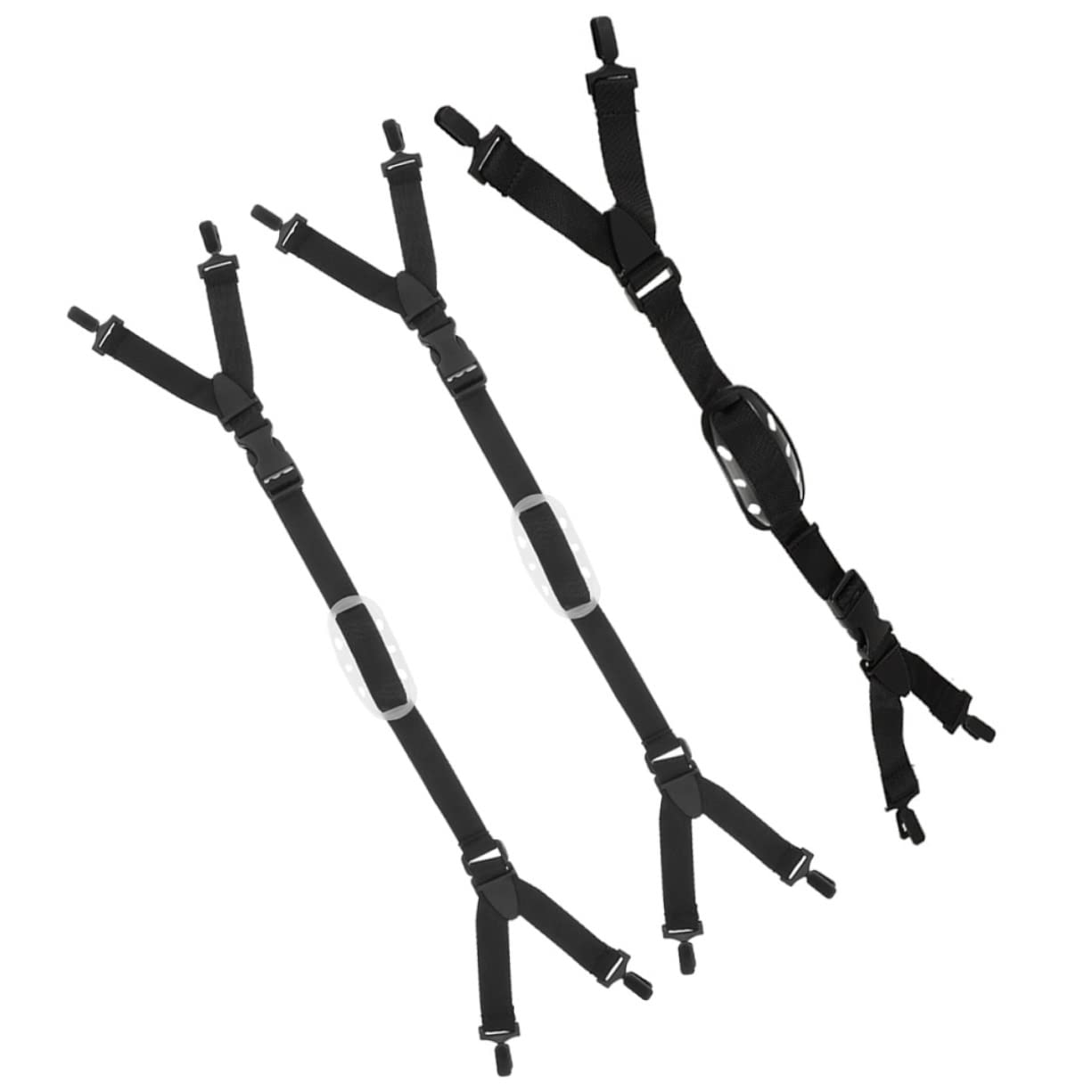 OSALADI 2sets Helmet Liner Chin Strap Adjustable Chin Belt Polyester Material for Use 3pcs*2 Random Color