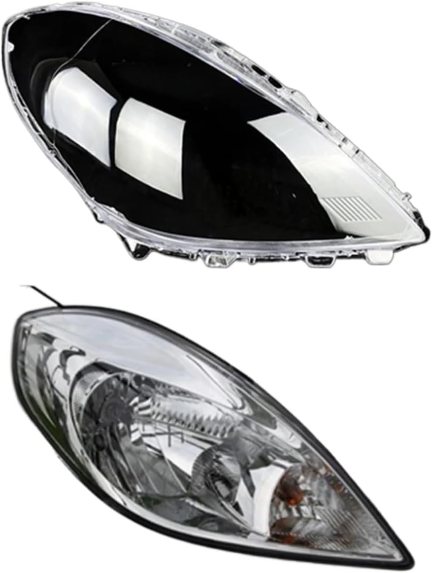 Front Car Headlamp Auto Light Case Transparent Lampshade Lamp Shell Headlight Lens Glass Cover Compatible for Nissan Sunny 2011 2012 2013(Right)