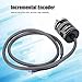 E2A2-CWZ6C 600P / R 1000P / R Industrial General Purpose Incremental Encoder, DC5-24V 2 Phases Portable Industrial Encoder for Automatic Control Systems (1000P/R)