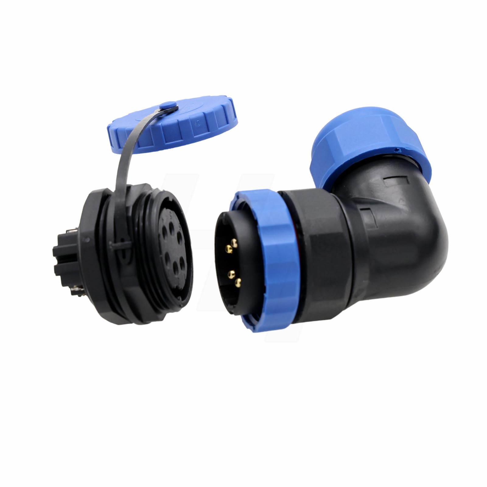 HangTon TY28 3-Pins Waterdichte Connector – 45A Schroefkrimp In-Line Stekker & Contactdoos Voor Vrachtwagen, Camper & Buitenapparatuur | IP68