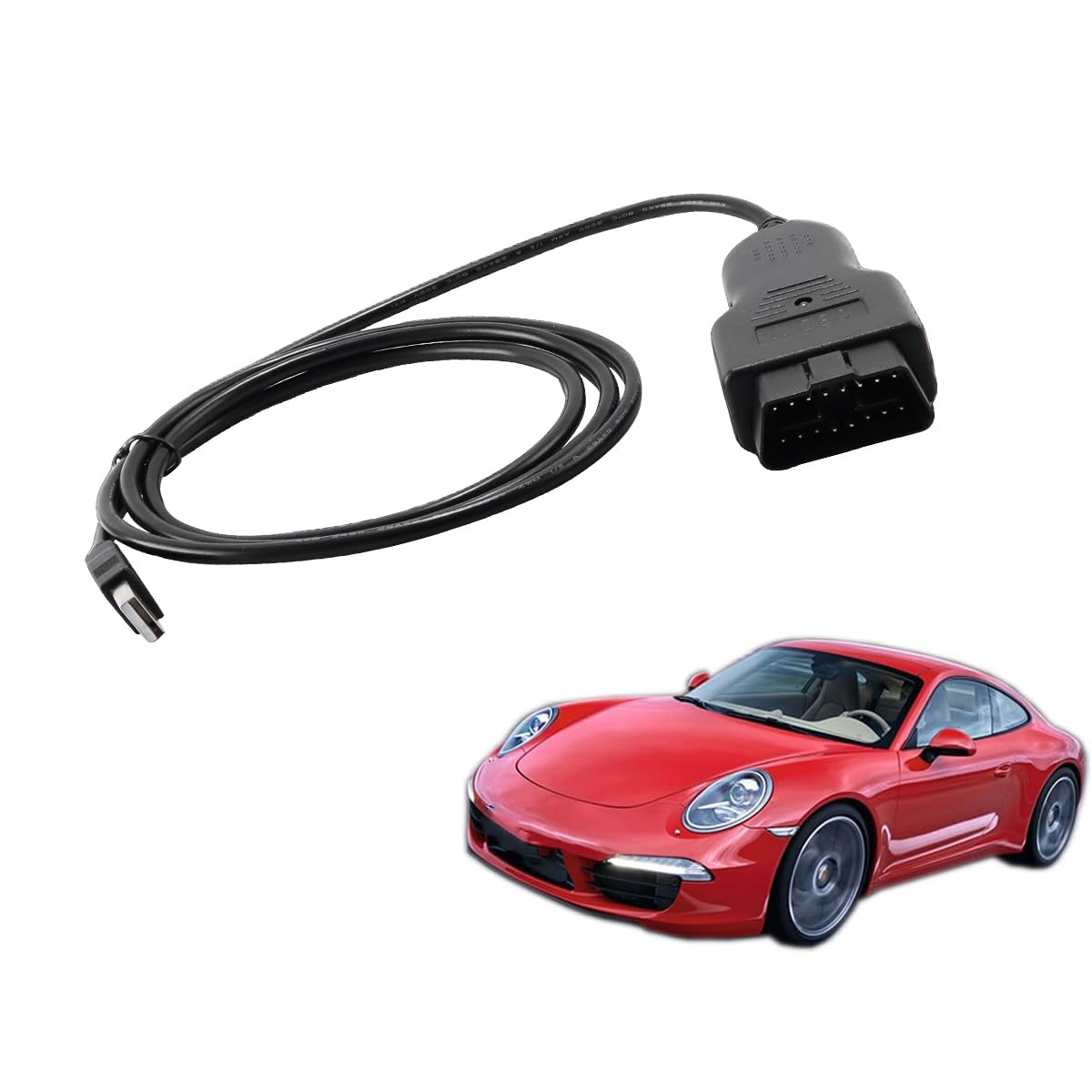 Ubric Ligne de Test de Diagnostic Automobile OBD2 ECU Compatible avec 911 911 Turbo Carrera GT3 Boxster
