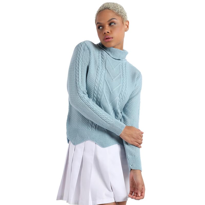 pinacolada Women's Solid Ribbed Cropped CardiganFor Casual Wear | V Neck | Long Sleeve | Wool Sweater Crafted with Comfort Fit for Everyday Wear-picture-11