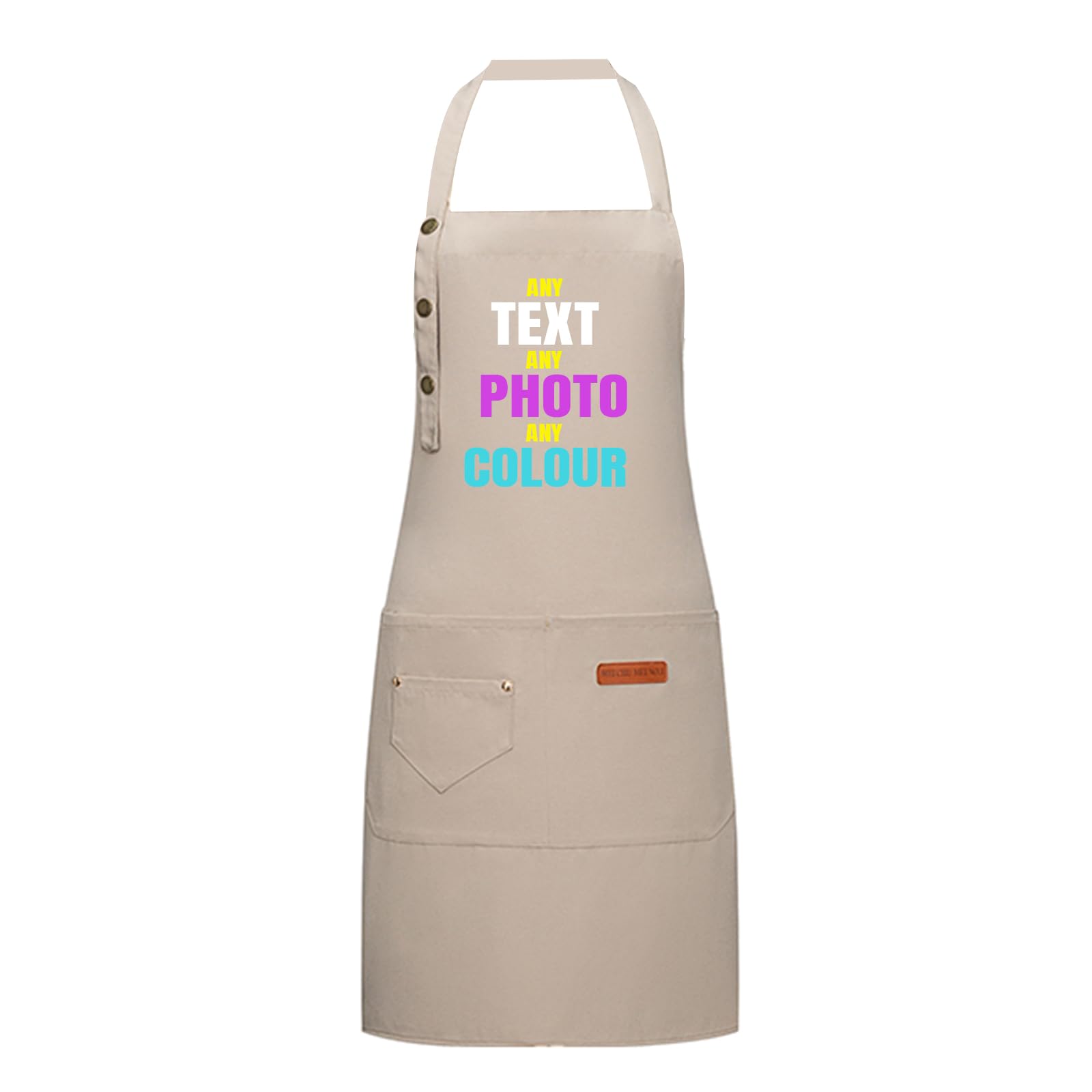 Personalised Apron for Women, Printed Logo Any Text Photo, Aprons for Cooking, Kitchen, BBQ, Coffee house, Cooking Gifts for Men Women #6