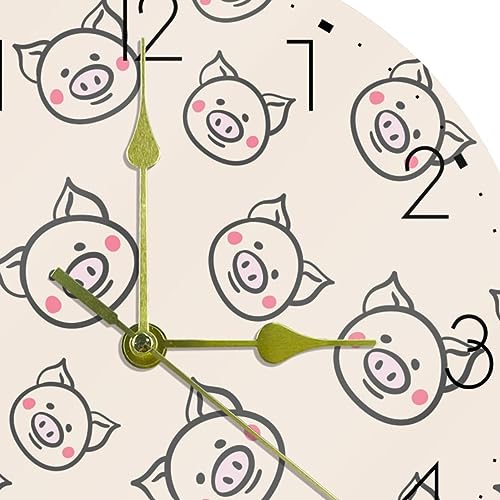 Horloge murale ronde silencieuse acrylique fonctionne avec piles pour salon