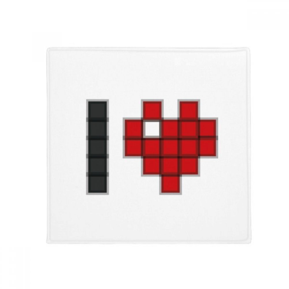 Tapis de sol pixel j'aime multicolore 80cm, idée cadeau originale de Saint-Valentin