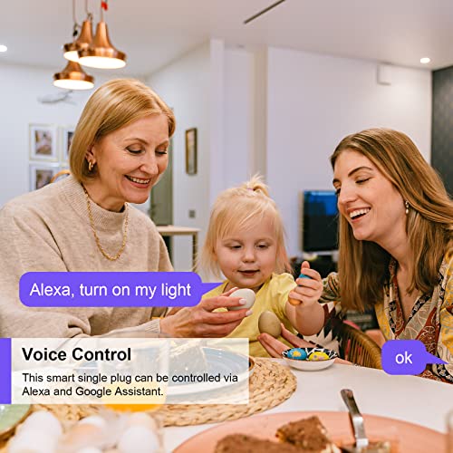 ANTELA Slimme Stekker 16 A Wifi met Energiemeter, Timer en Schema's, Compatibel met Alexa Echo & Google Assistant, Smart Life APP, 2.4 GHz, 2 Stuks - Afbeelding 4