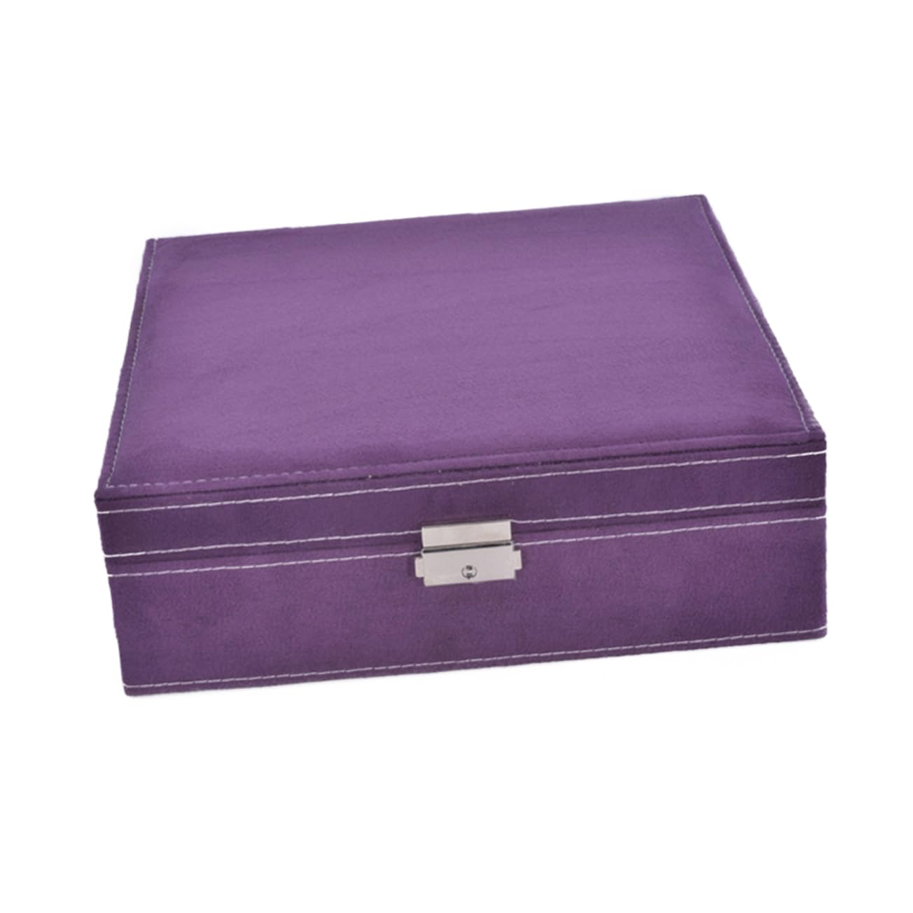 MAGICLULU Scatola Portagioielli per Donne e Ragazze Organizzatore di Gioielli in Cartone Fodera Rossa Custodia da Viaggio per Orecchini Anelli Collane Bracciali Espositore Decorativo