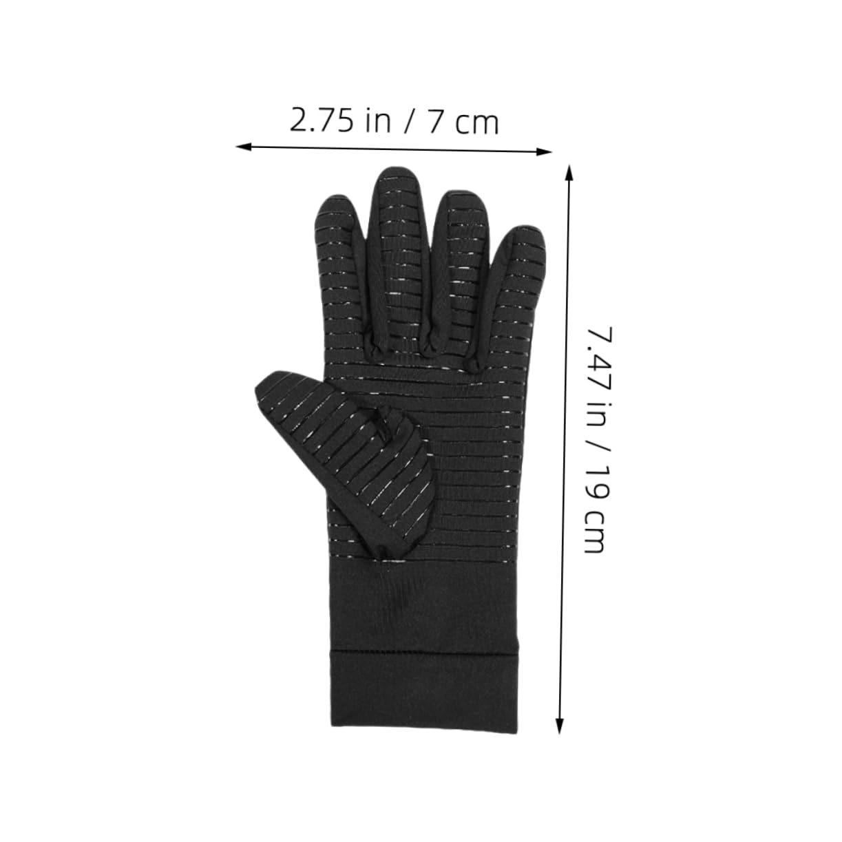 Toddmomy 2 Pair Non-Slip Compression Cycling Gloves Full Finger Elastic Silicone Grip Winter Sports Fitness Gloves