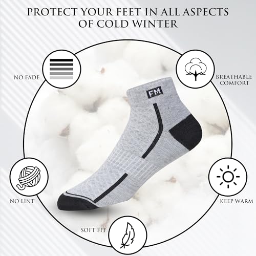 Fitness Mantra® Athletic Special Design Sneaker Length Socks |Free Size |Pack of 3 Pairs |Activewear Sports Socks| 8 51HzTDfrVhL