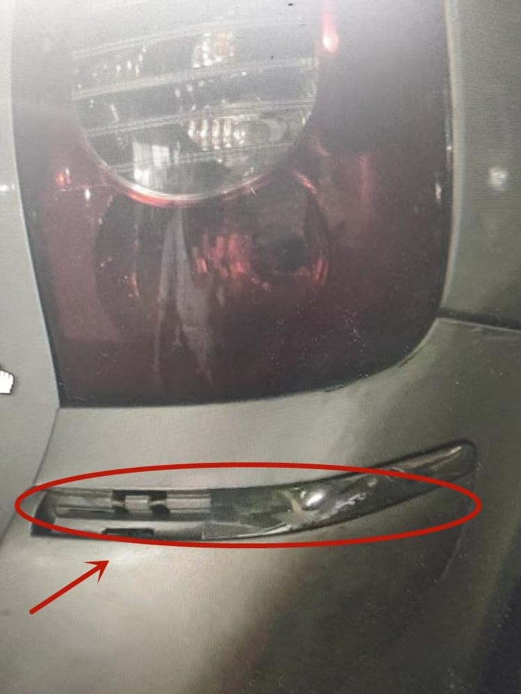 シトロエン ピカソ リアバンパー ブライトストリップ リアバンパートリムストリップ シルバーストライプ(Right)