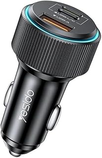 V Volt 38W Fast Car Charger – PD20W & QC18W Dual Ports, Innovative Fast Charging, Multiple Protection, Circular Light Indicator, Compatible with All Vehicles