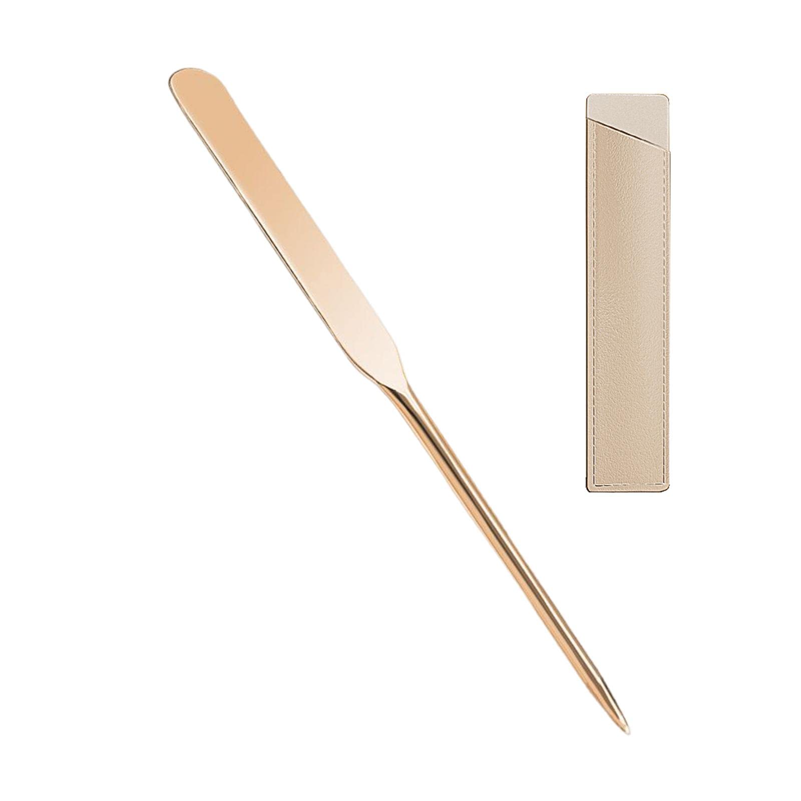 Makeup Spatulas for Girls Women for Palette Mixing and Sampling Foundation Aureate with Case-image-21