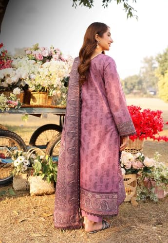 GoSriKi Women's Rayon Viscose Printed Straight Pakistani Suits for Women Kurta Set - Image 3