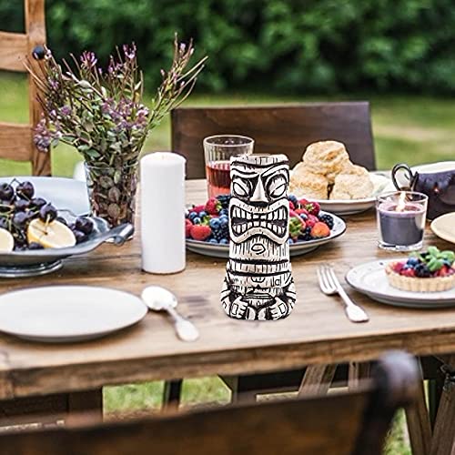 THATA Tiki Bekers, Tiki Mok van keramiek, cocktailbeker, innovatieve Hawaiiaanse Tiki-beker, cocktailglazen - Tiki Bar… - Afbeelding 3