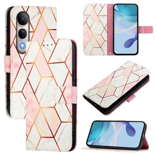 Rfvzubemok Compatible with Vivo V50 Lite 5G,Compatible with Vivo V50 Lite 4G PU Leather Flip Stand Case Cover GZ