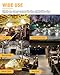 JC-LGL LED Construction String Light 100FT, 130W 16000Lm Industrial LED String Work Lights with 10 Bulbs, Linkable 5000K Super Bright Temporary Lighting for Construction Site, Job Site, Work Site