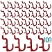 Colorstorm Pegboard Hooks Kit 100PK Pegboard J Hook Assortment RED Peg Hooks (100PK, Red)