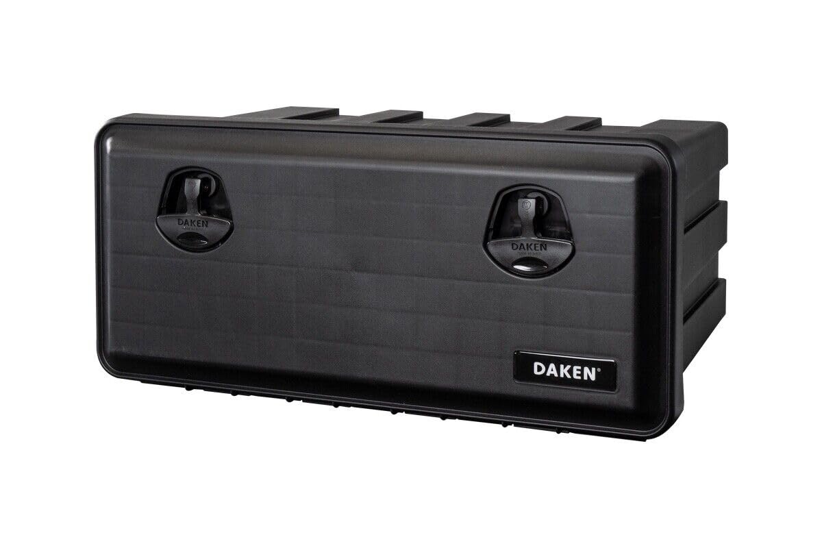 Daken Just 750 - Caja de herramientas para camión, 750 x 350 x 450 mm, apilable, para camiones, remolques, furgonetas, con cerradura (con soporte universal)