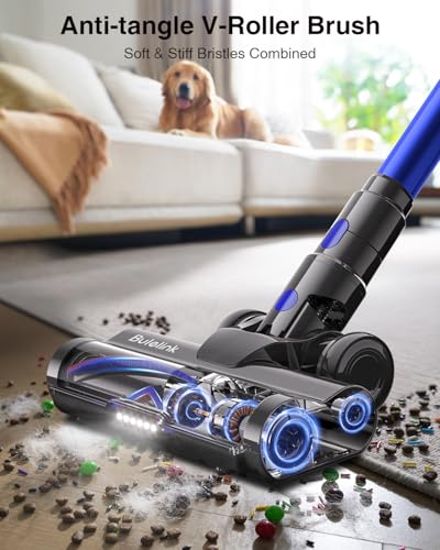 600W 50kPa 70Mins Cordless Vacuum Cleaner, 1.8L Self-Standing Anti-Tangle Vacuum cleaners for Home with OLED Touch Screen, Wall-Mounted Charging, for Pet Carpet Car Hardwood Floor - Image 3