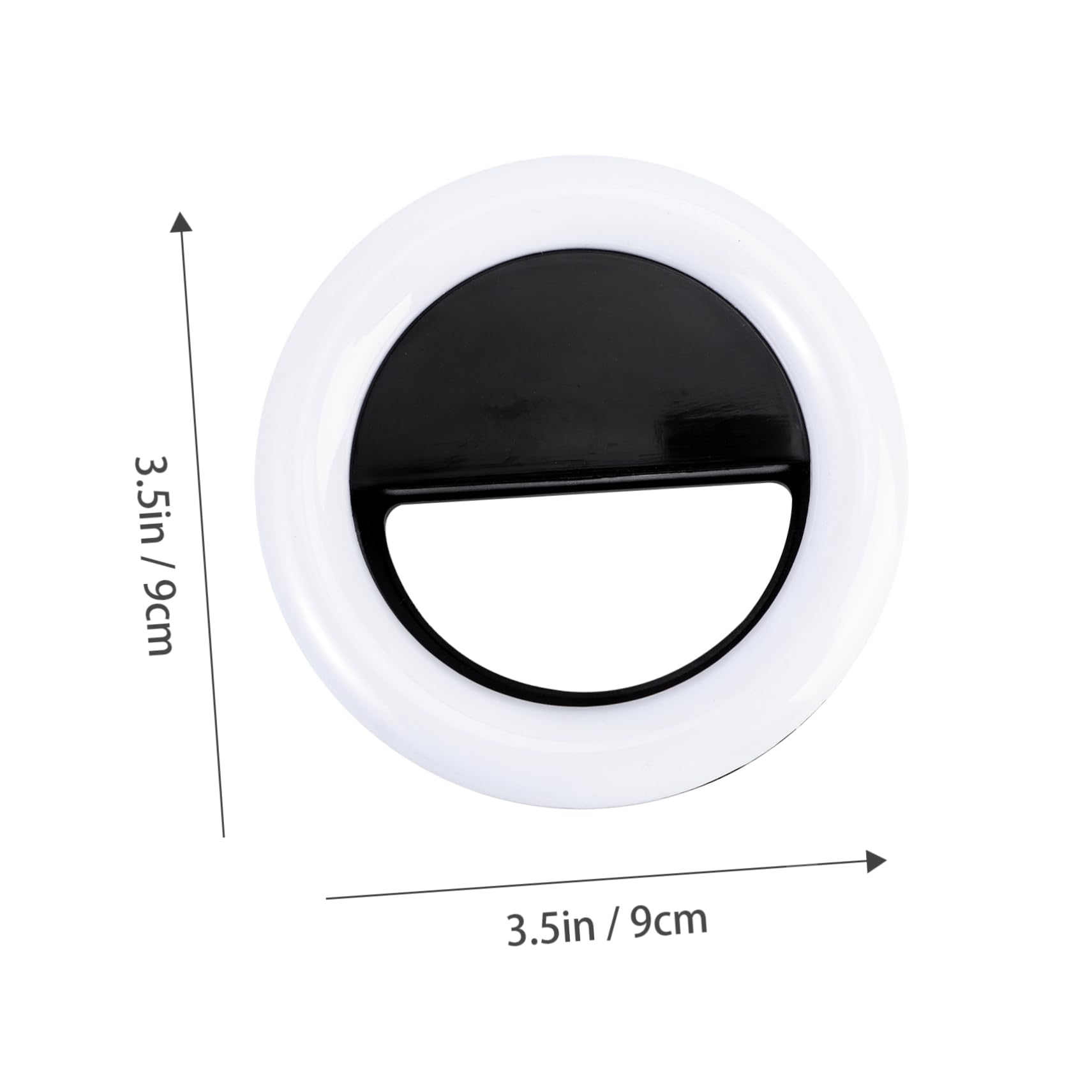 UTHCLO Fill Light for Phone 3 Colors 9 Brightness Levels Clip-on Ring Light Led Live Streaming Makeup Compact Portable Eye-Care Lighting for More