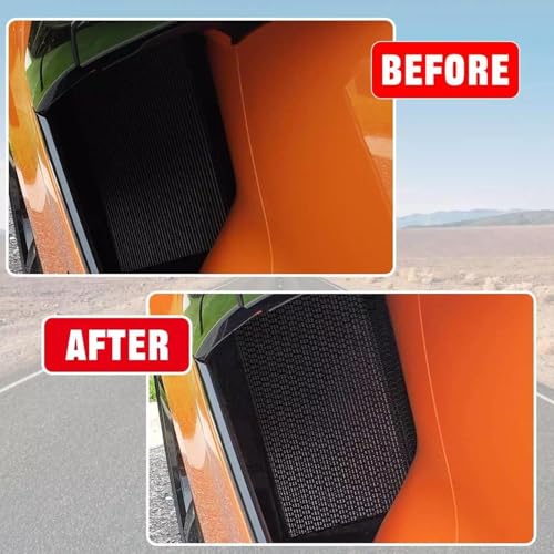 Billfaro 2Pcs Side Intake Grille Insert Radiator Guards,Driver And Right Passenger Aluminium Side Front Bumper Grille Vent Cover thumb #2