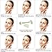 Jade Roller & Gua Sha Massage Tool Set for Face - 100% Natural Facial Jade Stone Set - Anti Aging Face Massager - Face Eye Neck Beauty Roller for Smoothing & Firming - Include Gift Box