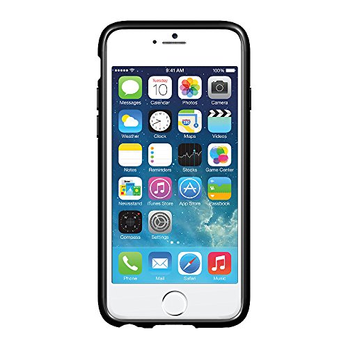 Luvvitt Iphone 6S Plus Case, [Clearview] Hybrid Scratch Resistant Back Cover With Shock Absorbing Bumper For Apple Iphone 6/6S Plus - Clear/Black #TOP7