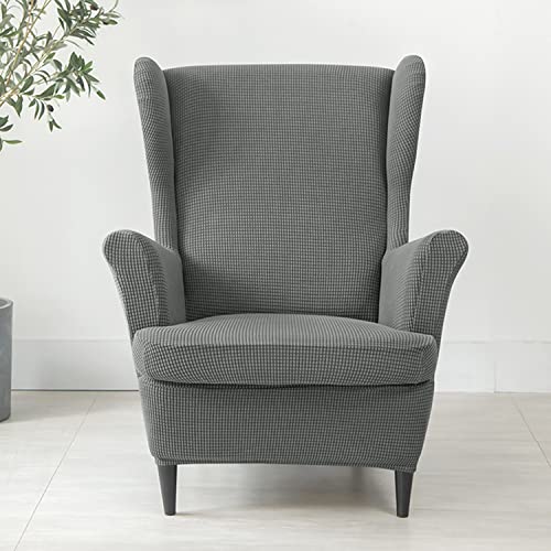 Fundas para sillones orejeros jacquard protector elastico de muebles 3