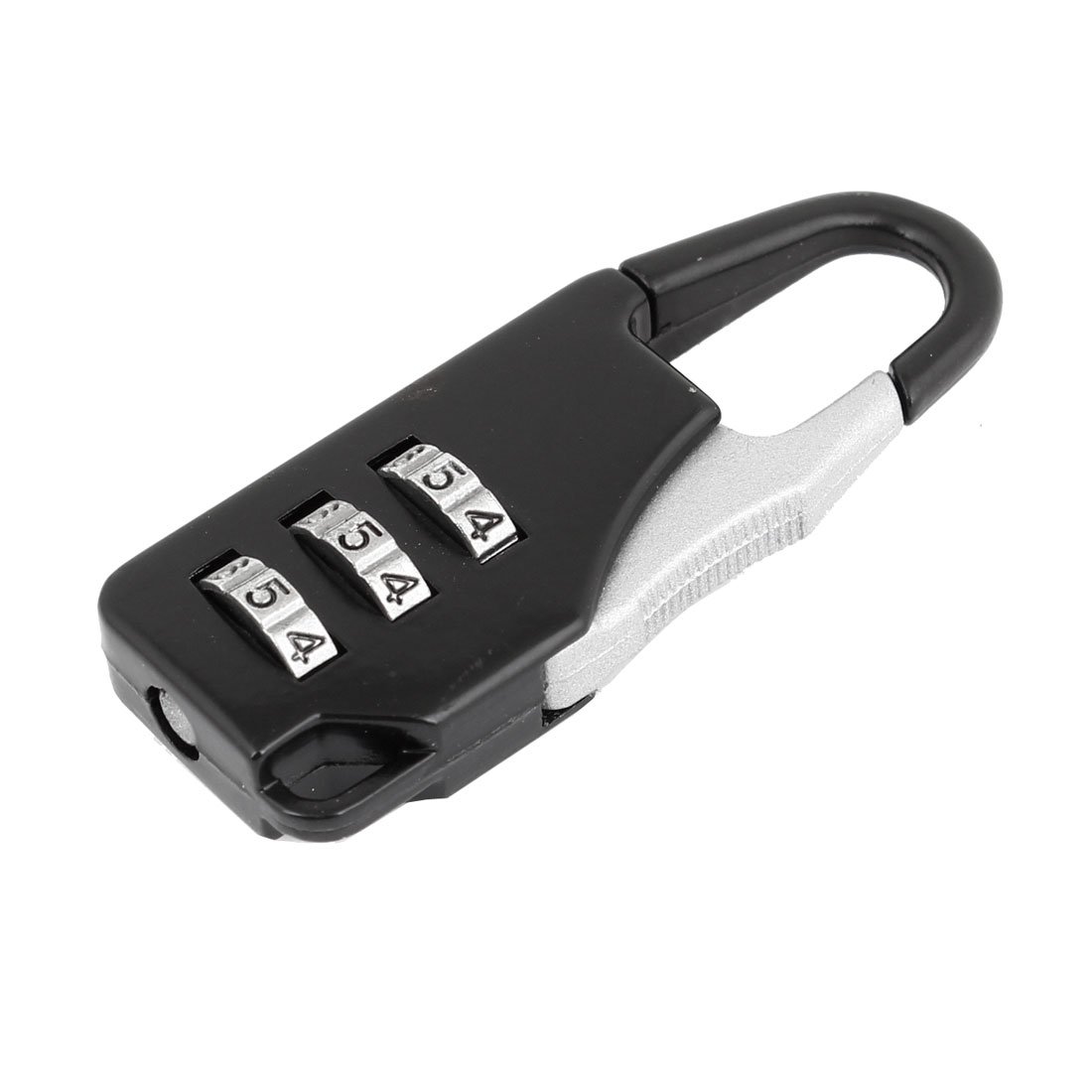 IIVVERRIIVVERR Luggage Bag 3 Digits Resettable Combination Password Padlock Black(Bolsa de equipaje 3 dígitos reiniciable combinación contraseña candado negro