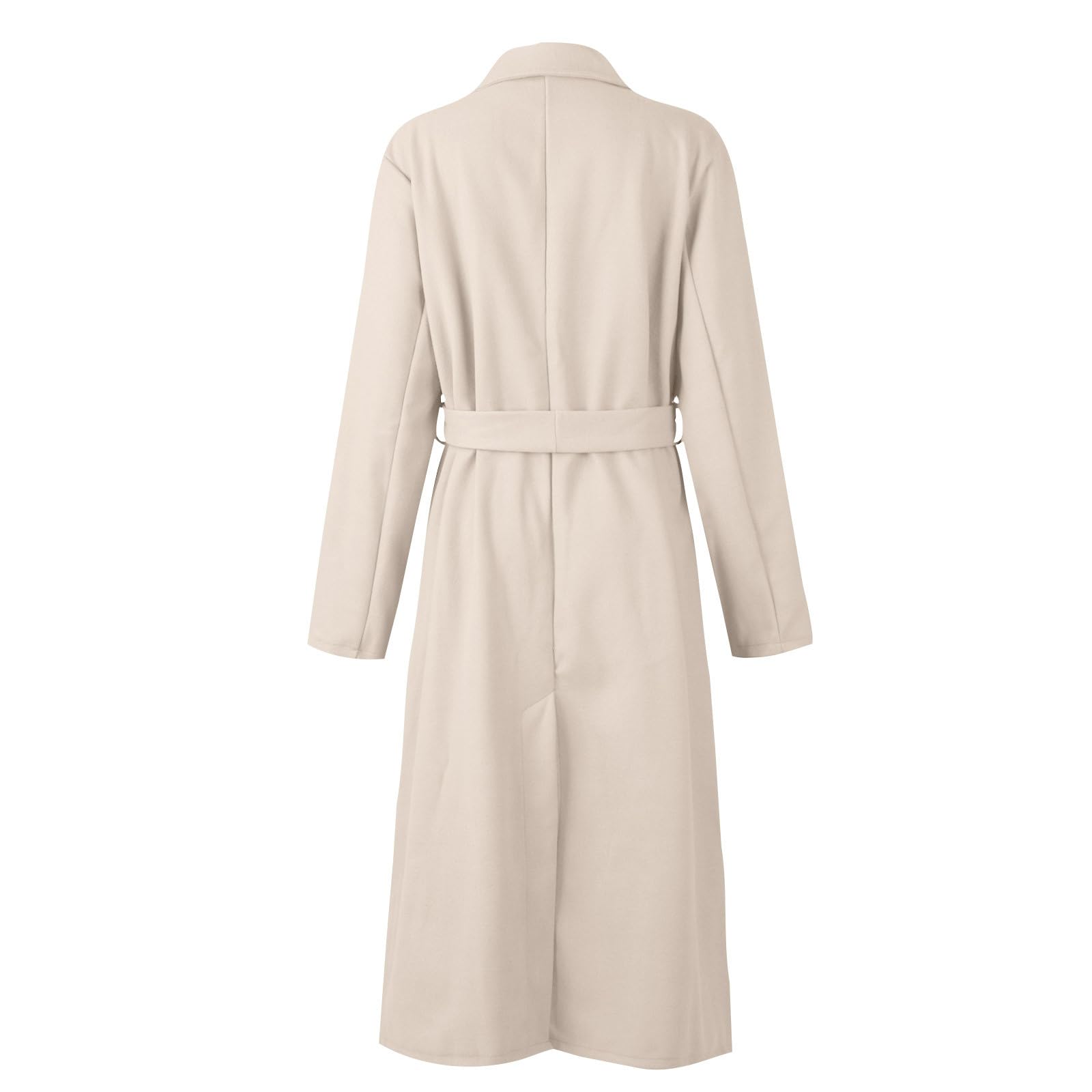 Wintermantel Damen Wolle Mantel Lang Wollmantel Elegant Trenchcoat