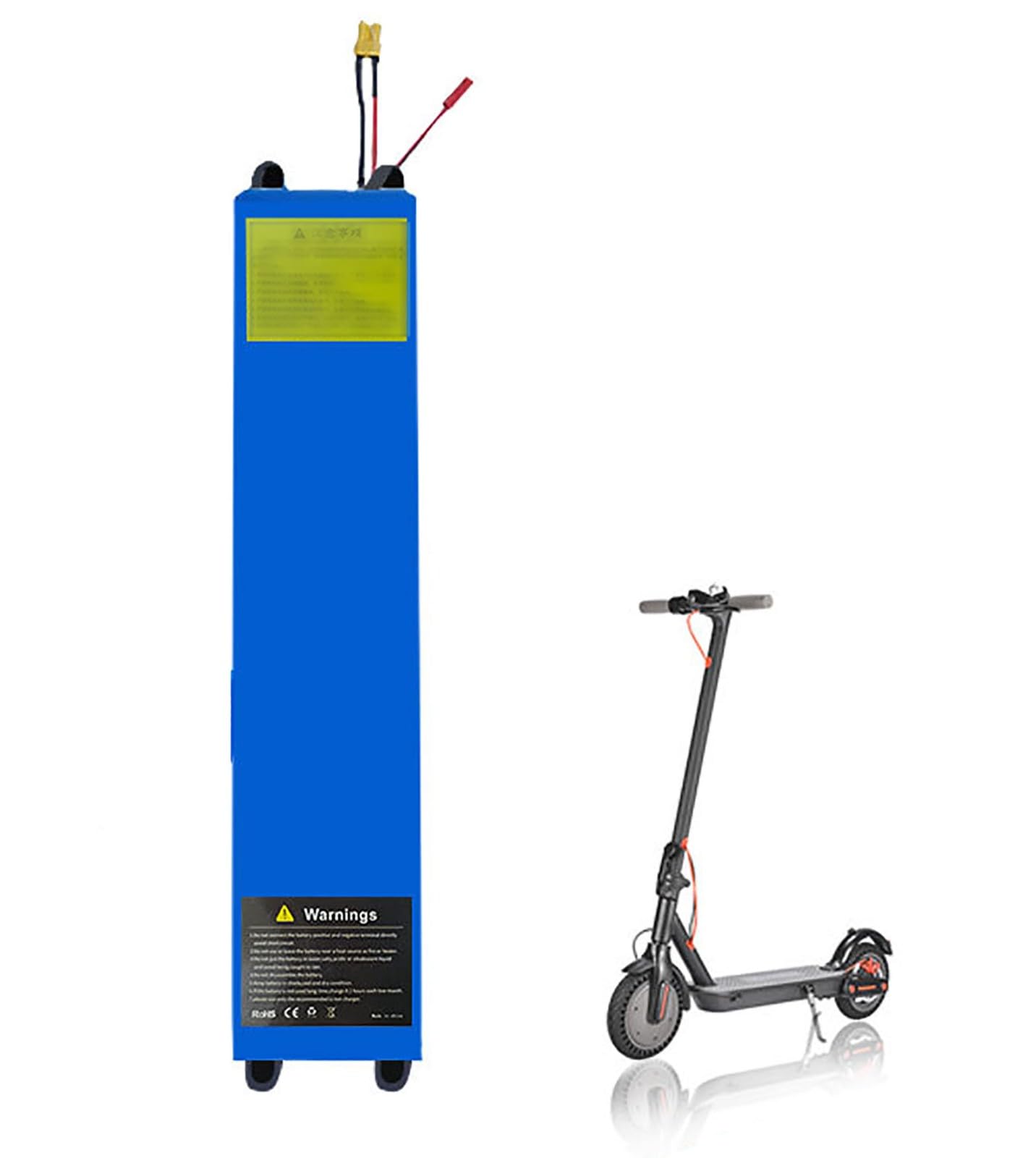 36V Batería para Patinete Eléctrico, Batería De Gran Capacidad De 36V 7.8Ah 9Ah 10.5Ah, Batería Extraíble para Motor De 0-400W