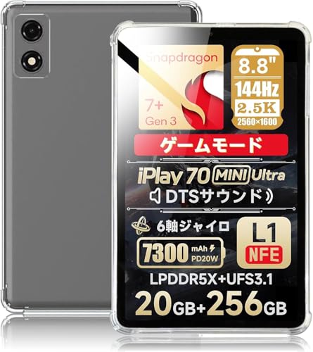 JIAYJP for ALLDOCUBE mini 3 Ultra ケース TPU 軽量 薄型 ケース耐衝撃 全面保護カバー 指紋防止 滑り止め 対応 ALLDOCUBE mini 3 Ultra 適用 クリアケース (クリア)