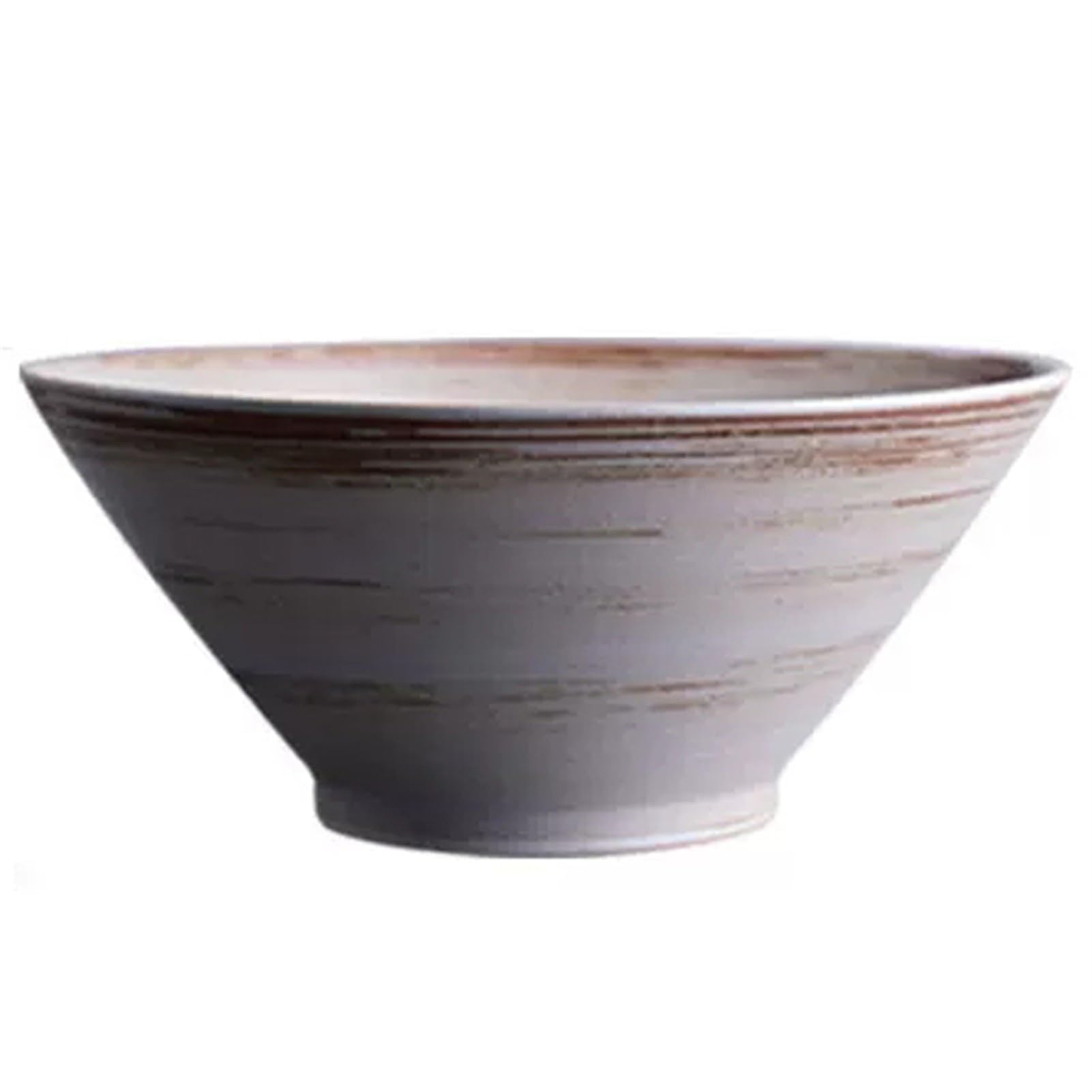 Ramen Bowl 1Pc – 6/7/8/9 inch Large Ceramic Pho Soup Bowls - Asian Soup Spoons, Ramen Noodle Bowl Matte, Perfect for Housewarming, Thanksgiving, Christmas (Color : Brown, Size : 6in)