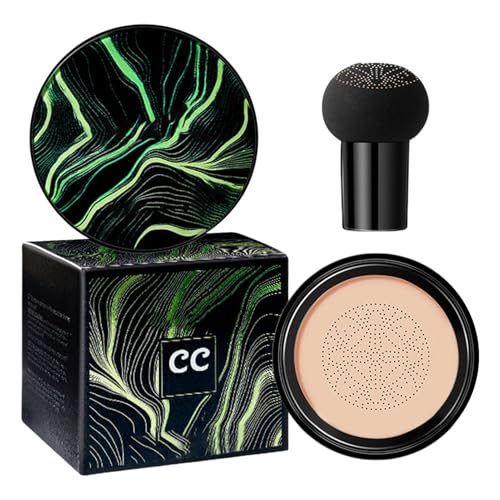 Cc Cream Moisture Cushion Foundation, Base Maquillaje Mujer, Cabeza De Cojín De Aire Líquida Fundación, Silky Cream, Cabeza De Mushroom Resistente Al Agua, Hidratante Corrector, Regalos