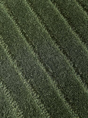 Image of Hand Tufted Carpet Nz Wool with Silk Abstract Design Non Slip Luxury Exclusive Rectangular Carpet for Living Room Bedroom (Size : 5x7 Ft, 150x210 CM), Multicolor