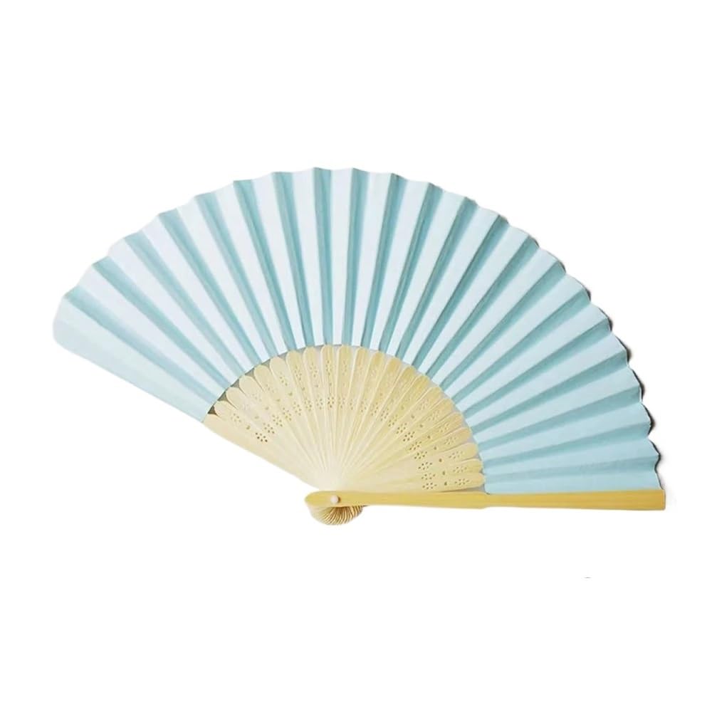 Jobaojiang Customizable Folding Paper Fans – Personalized(5109 No Personalise,30PCS)