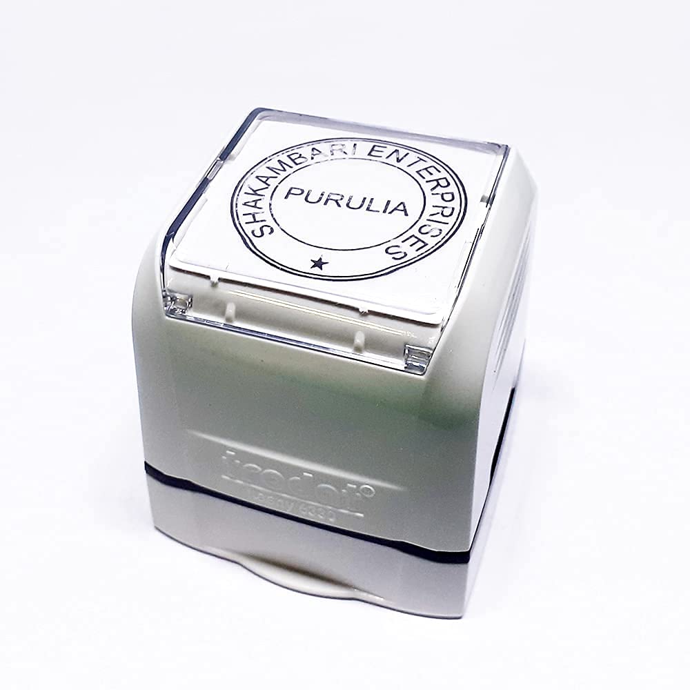 Trodat Flashy All Size Best self Inking Rubber Stamp with Your own Matter (Will be Customize/Personalise) for Bank, Office, School, Shop or Personal use etc.