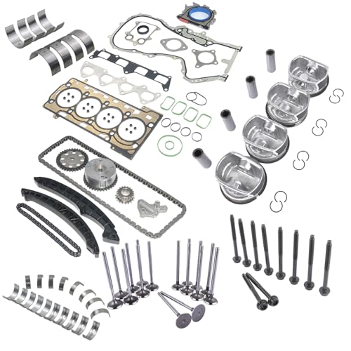 Flynsu Motor cilinderkopafdichting en zuiger stuurkettingset vervanging voor A1 A3 Ib1za V 1T3 1.4 TFSI BLG CAVD CTH 03C107065AQ 03C109158