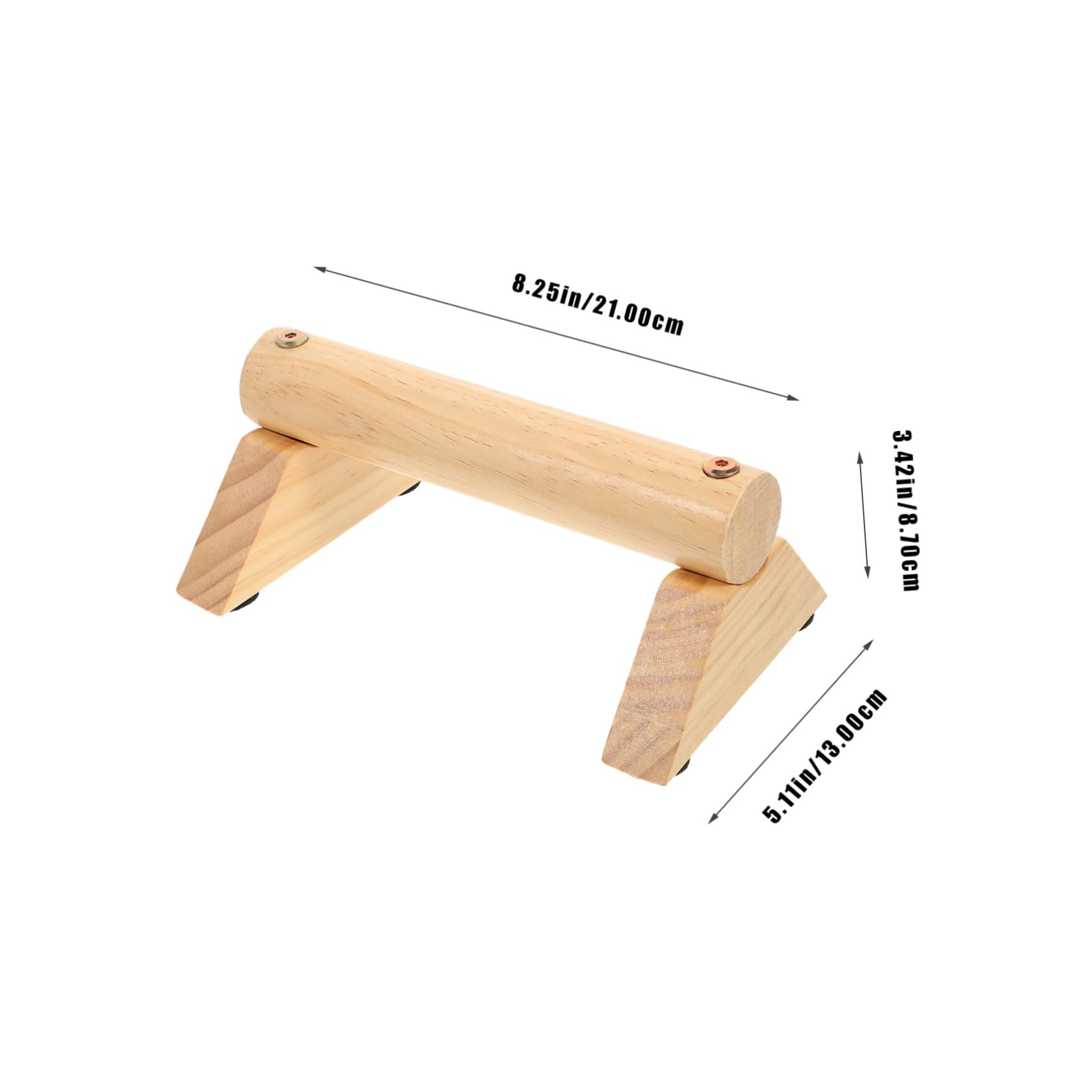 Gogogmee 1set Handles Muscle Trainer Exercise Equipment Non- Grip Bars Pine for Abdominal and Upper Body Workout Gym