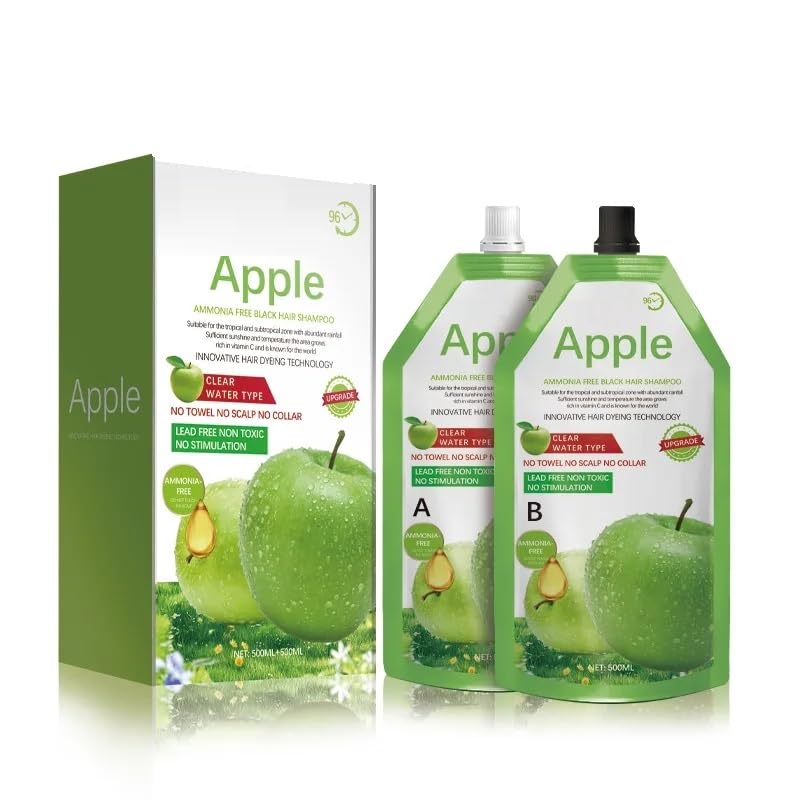 Skinplus Apple Ammonia Free Black Hair Color Shampoo — Flash AI Score 88/100