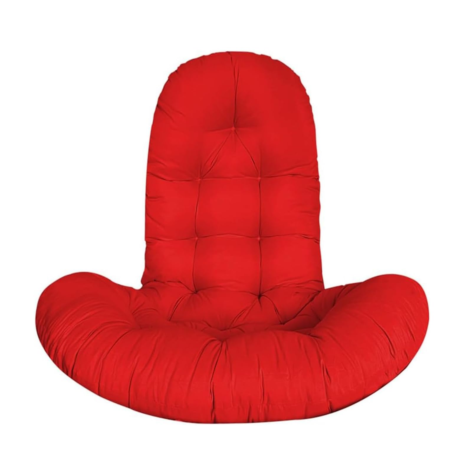 Cuscino della Sedia Dell'uovo, Cuscino della Sedia del Patio Dell'uovo Addensato, Cuscini di Ricambio Dell'Oscillazione Dell'interno, Cuscini Morbidi Spessi Comodi della Sedia,Rosso