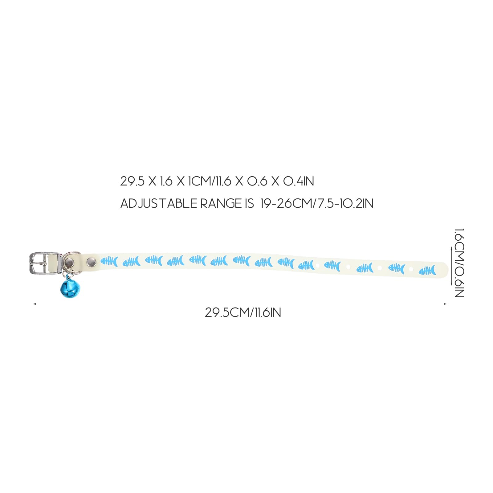 VANZACK Reflective Cat Collars,3Pcs Glow in the Dark Cat Collars with Bells, Anti-Lost at Night Pet Collars - Image 3