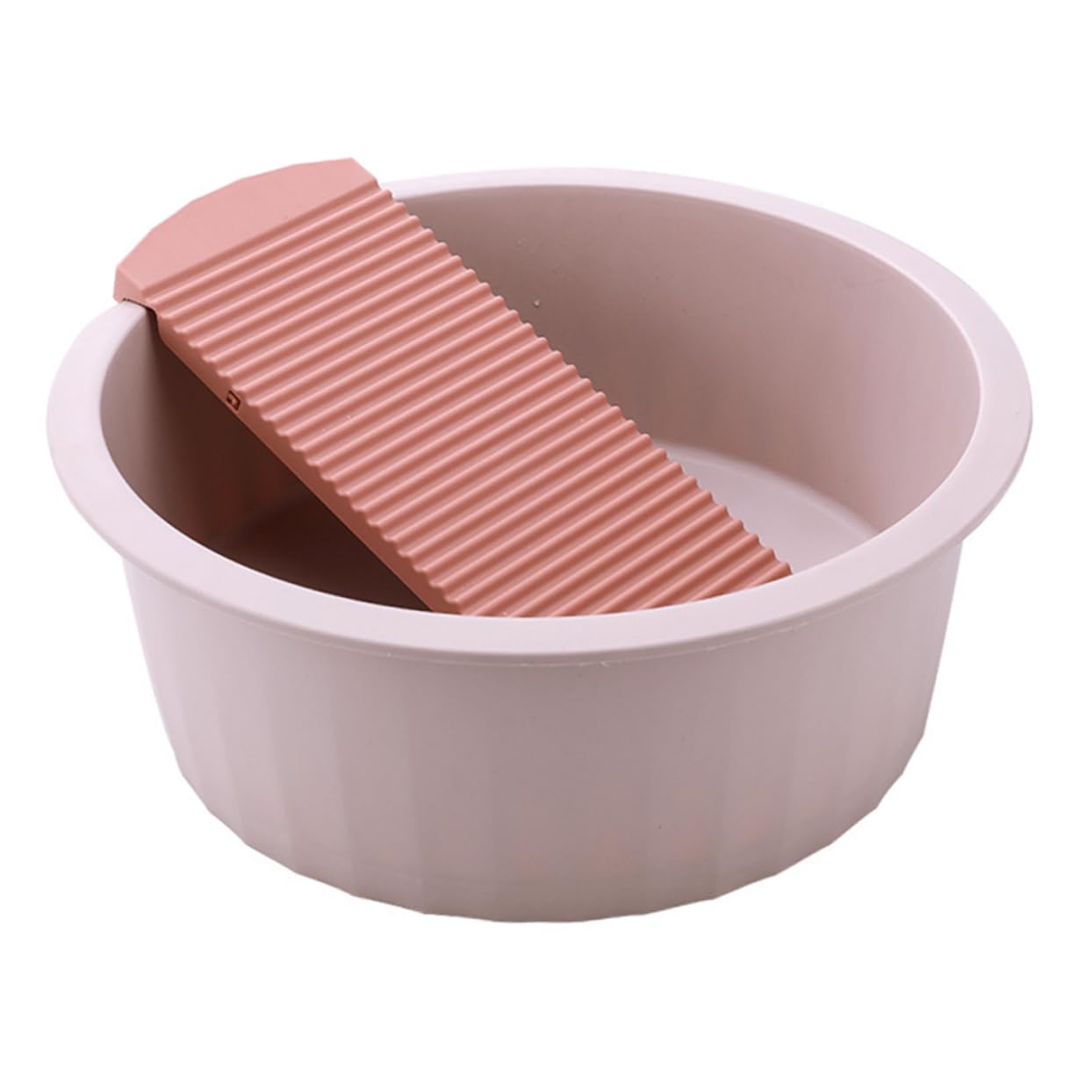 Didiseaon Bath Basin for Boys and Girls Babys Clothes Wash Basin for Babys Diapers Infants Wash Basin Baby Cleaning Basin Large Pink Dishpan Washboard