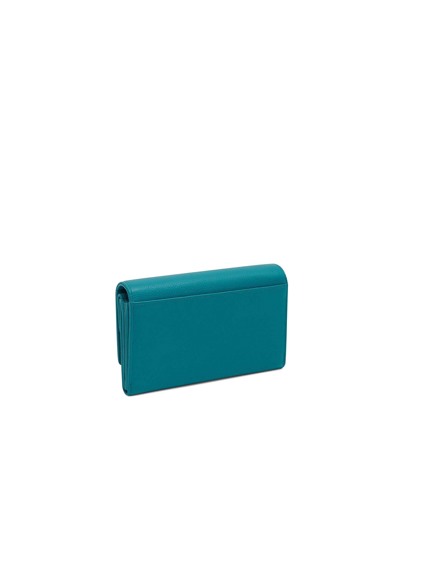 Valentini Portfel Damski - Portmonetka - Skóra Naturalna - Ochrona RFID - 12 Przegródek na Karty i Dokumenty - 17 x 10 cm Zielony Bow