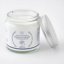 Anti Redness Rosacea Cream for Face Organic & Moisturising for Blotchy Red Skin Reduces Inflammation Tackles rosacea Symptoms Including Redness Unsightly Bumps soothes & Conditions Dry flaking Skin