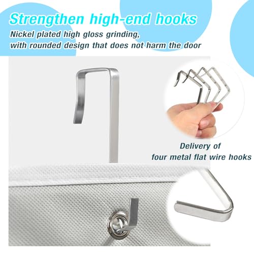 JIANGLAI Hanging Shoe Storage Organiser, 24 Mesh Large Pockets, Shoe Storage Over the Door with Hanger - Image 4