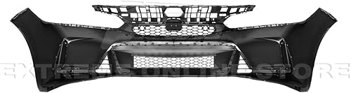 Miniatura 9 de Repuesto para todos los modelos Honda Civic 2022-2024  Poliuretano estilo R - Cubierta antiniebla de repuesto negro imprimado para parachoques