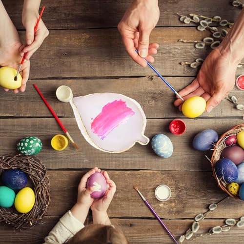 Jimkply 1 Stück Harz-Nagelkunst-Palette mit goldfarbenem Rand, Nagelkunst-Palette, Multifunktionale Mischpalette für Maniküre, Make-up und Nageldesign (Blätter Weiß)